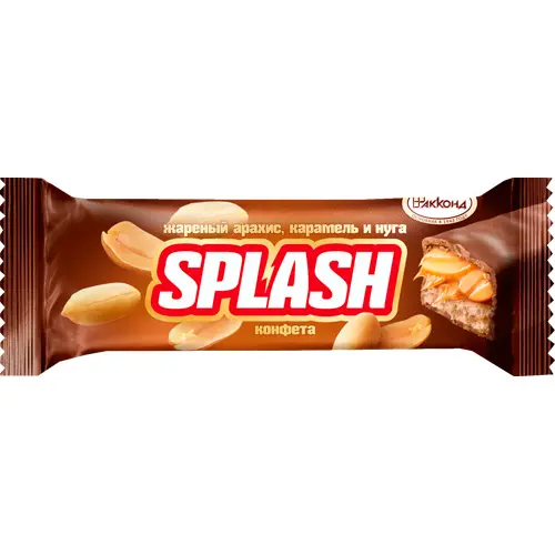 SPLASH жаренный арахис, карамель и нуга, 40 г