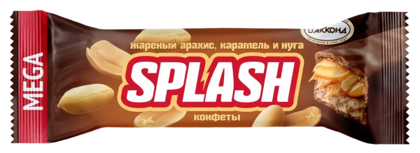 SPLASH (СПЛЭШ) жаренный арахис, карамель и нуга мега, 1 кг