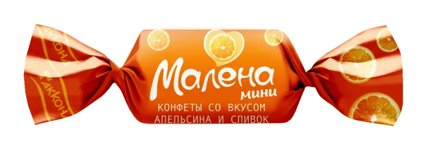 МАЛЕНА мини со вкусом апельсина и сливок, 1 кг