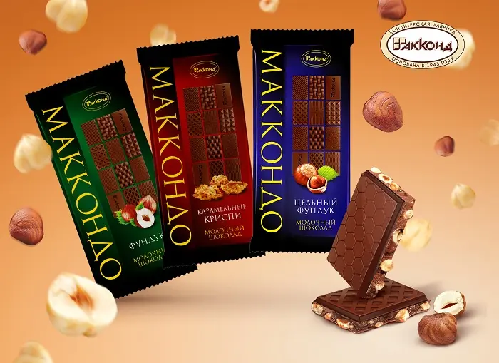 «МАККОНДО» - новая линейка плиточного шоколада от кондитерской фабрики «АККОНД»