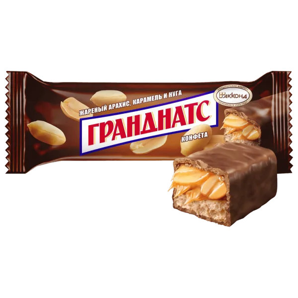 ГРАНДНАТС жареный арахис, карамель и нуга, 40 г
